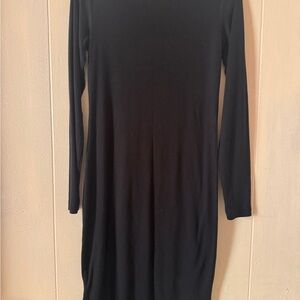 Club Monaco Black Long-Sleeve Bodycon Dress